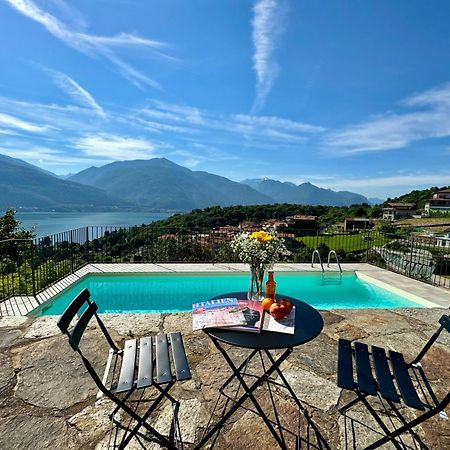 Belmonte Terrazzo Apartment Pianello Del Lario Bagian luar foto