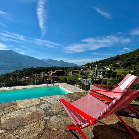 Belmonte Terrazzo Apartment Pianello Del Lario Bagian luar foto