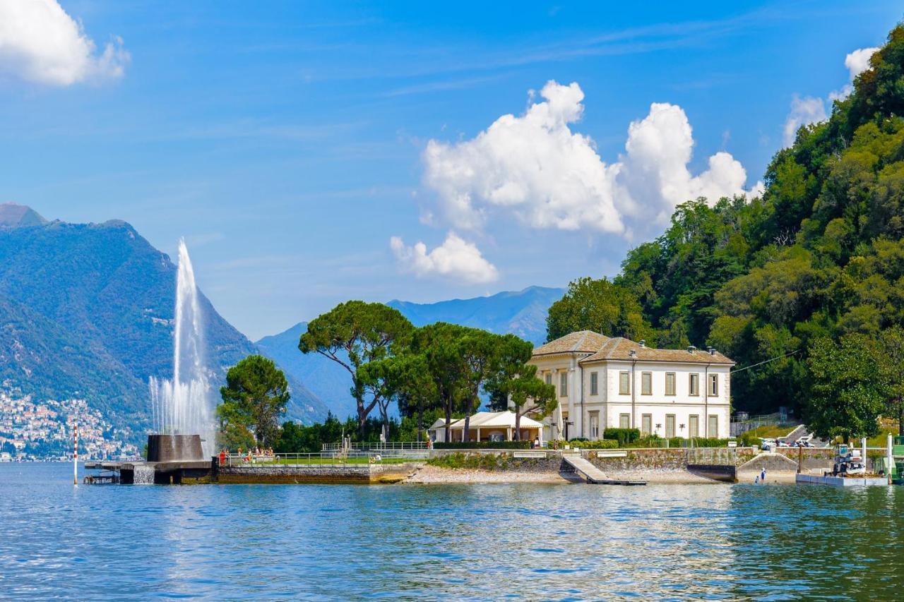 Belmonte Terrazzo Apartment Pianello Del Lario Bagian luar foto